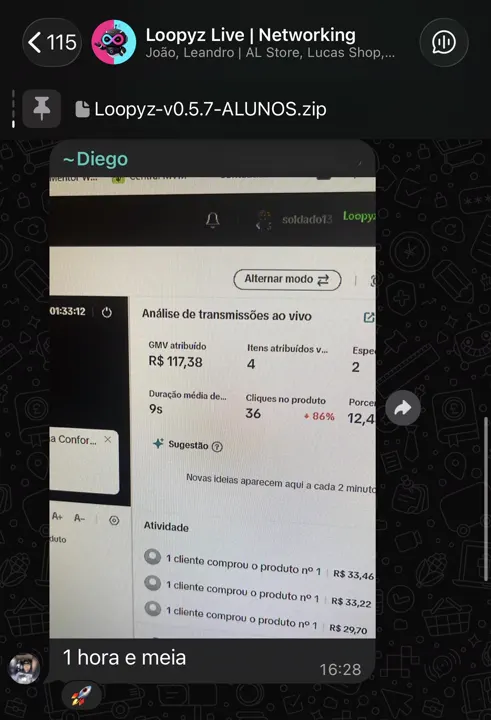 Depoimento de aluno do Loopyz