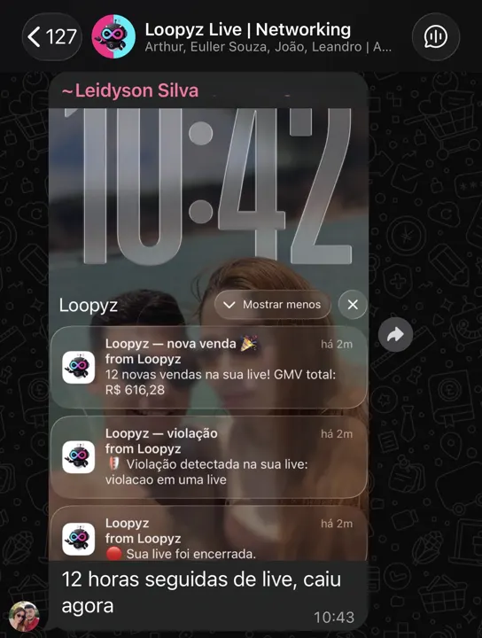 Depoimento de aluno do Loopyz