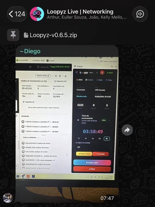 Depoimento de aluno do Loopyz