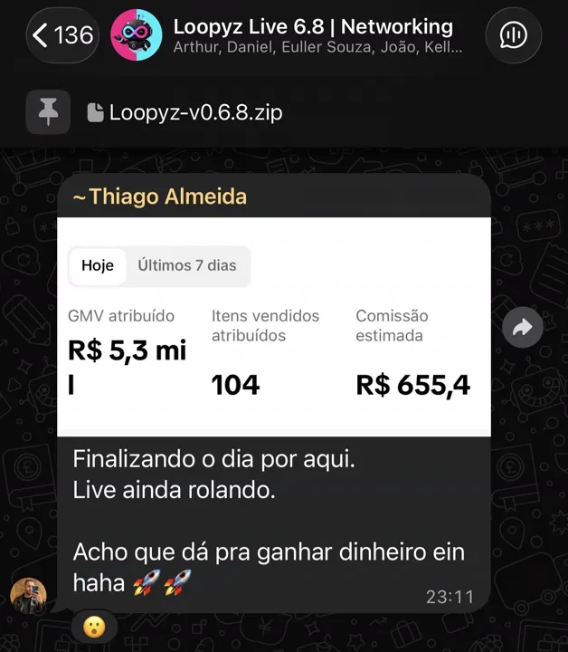 Depoimento de aluno do Loopyz