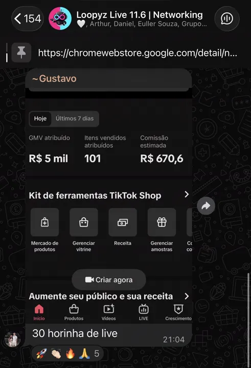 Depoimento de aluno do Loopyz